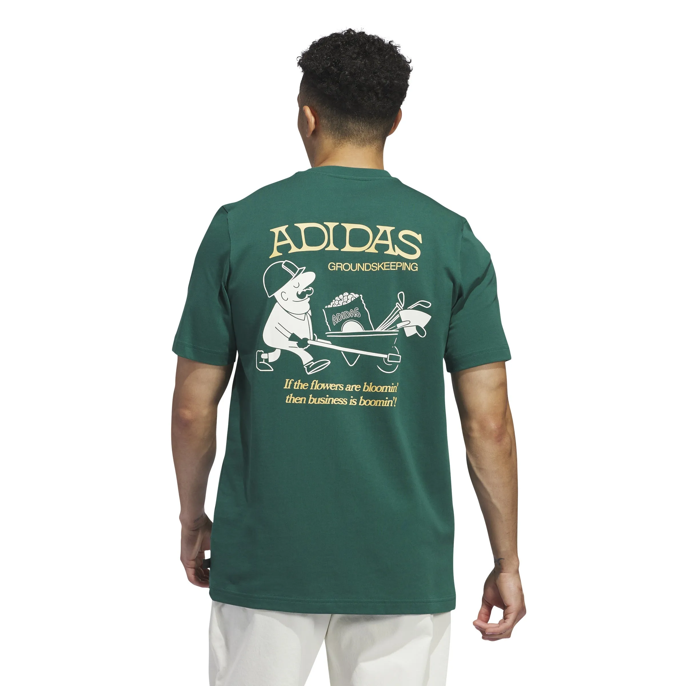 adidas Greenskeeper Graphic Pocket T-Shirt - Court Green