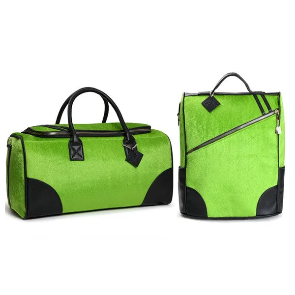 Apple Green Fridge Pony Fur Duffle Reg