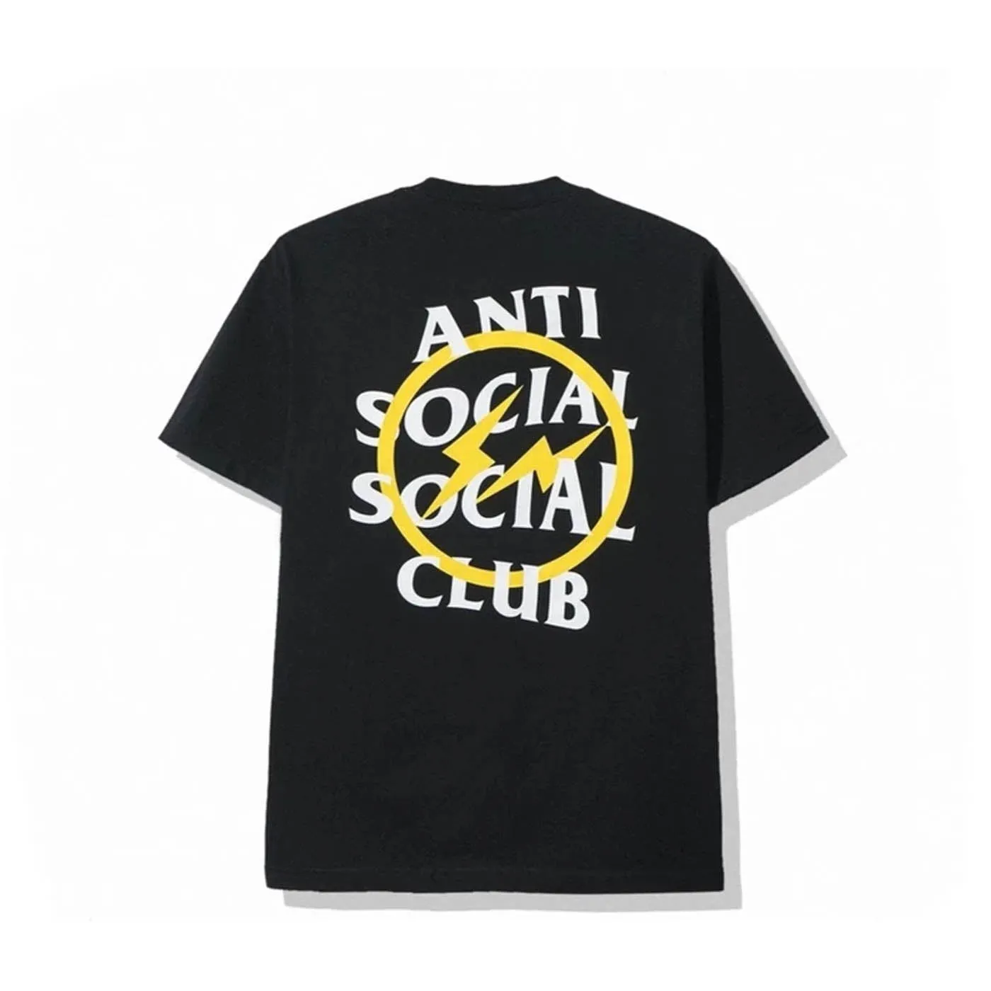 ASSC X FRAGMENT YELLOW BOLT BLACK TEE -