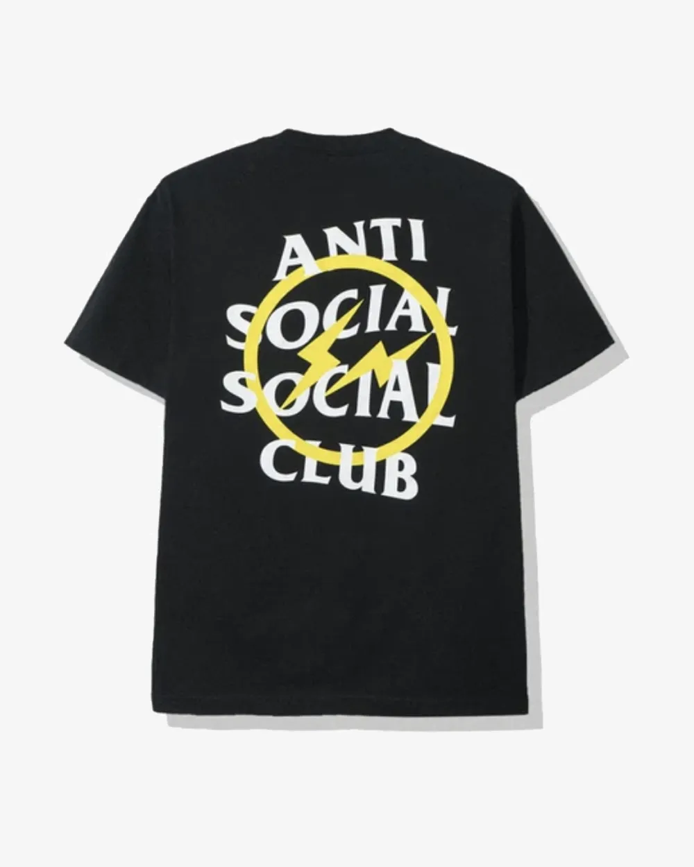 ASSC X FRAGMENT YELLOW BOLT BLACK TEE -