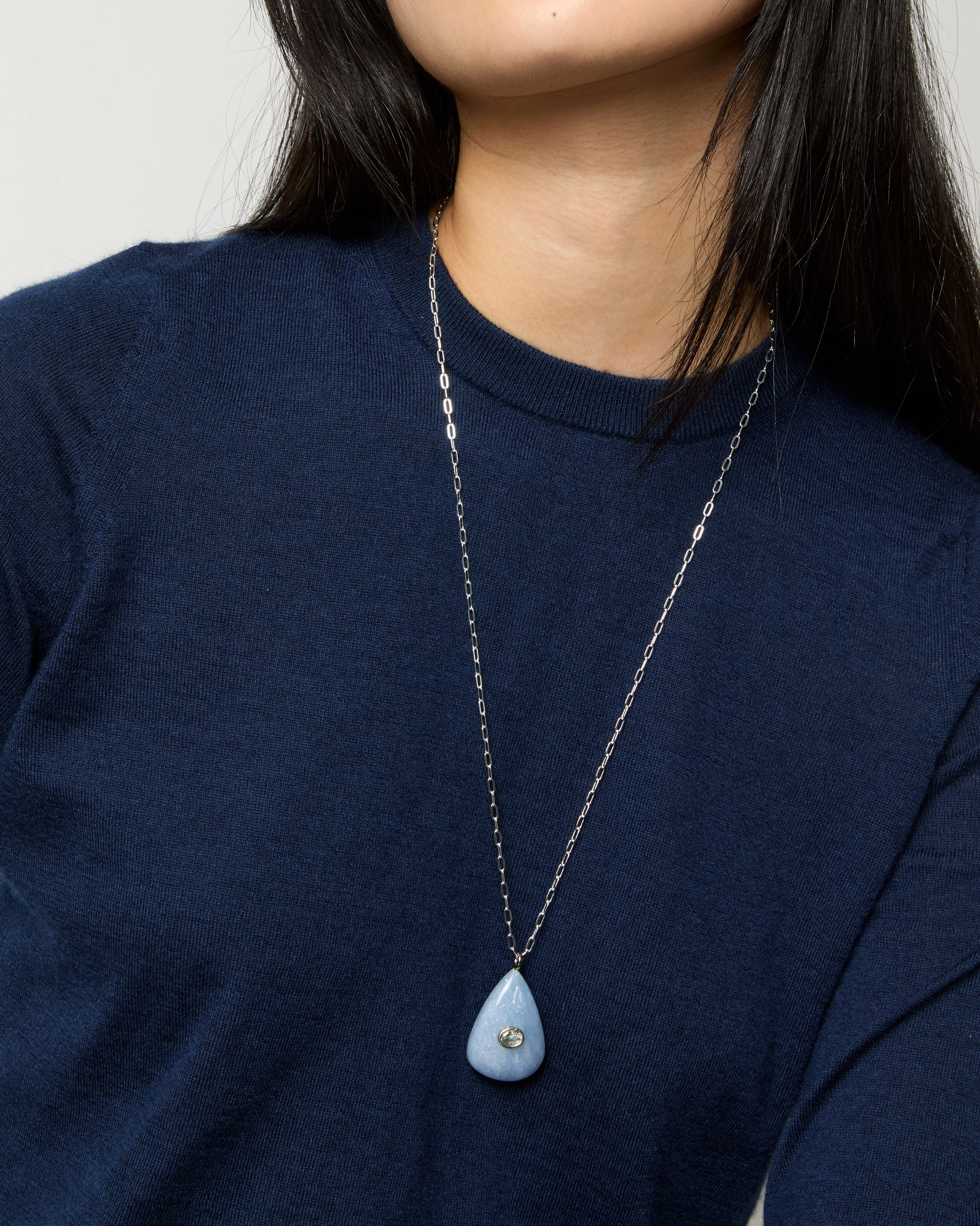 Avalon Necklace in Angelite