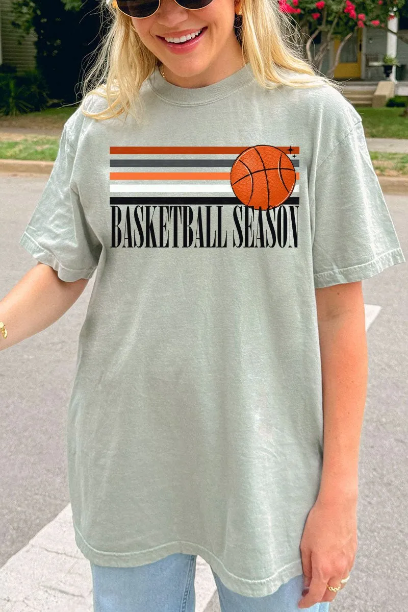 Basketball Season Comfort Colors Adult Ring-Spun Cotton Tee