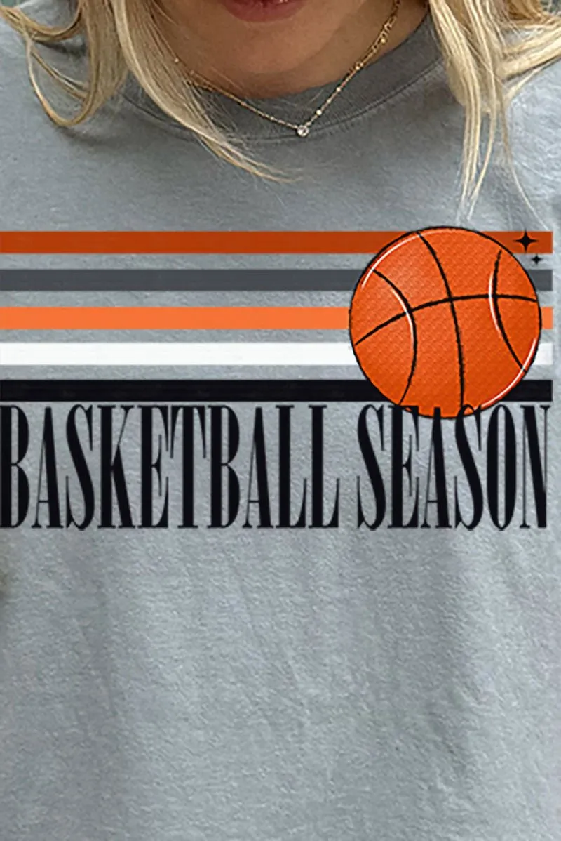 Basketball Season Comfort Colors Adult Ring-Spun Cotton Tee