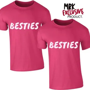 Besties Kid Matching Cerise Tees (1-12 Years) (MRK X)