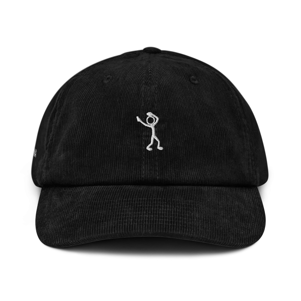 Black Corduroy Hat