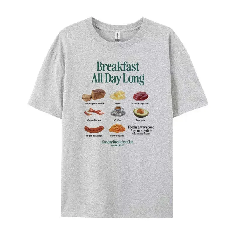 Breakfast Retro Stylish Graphic Tee