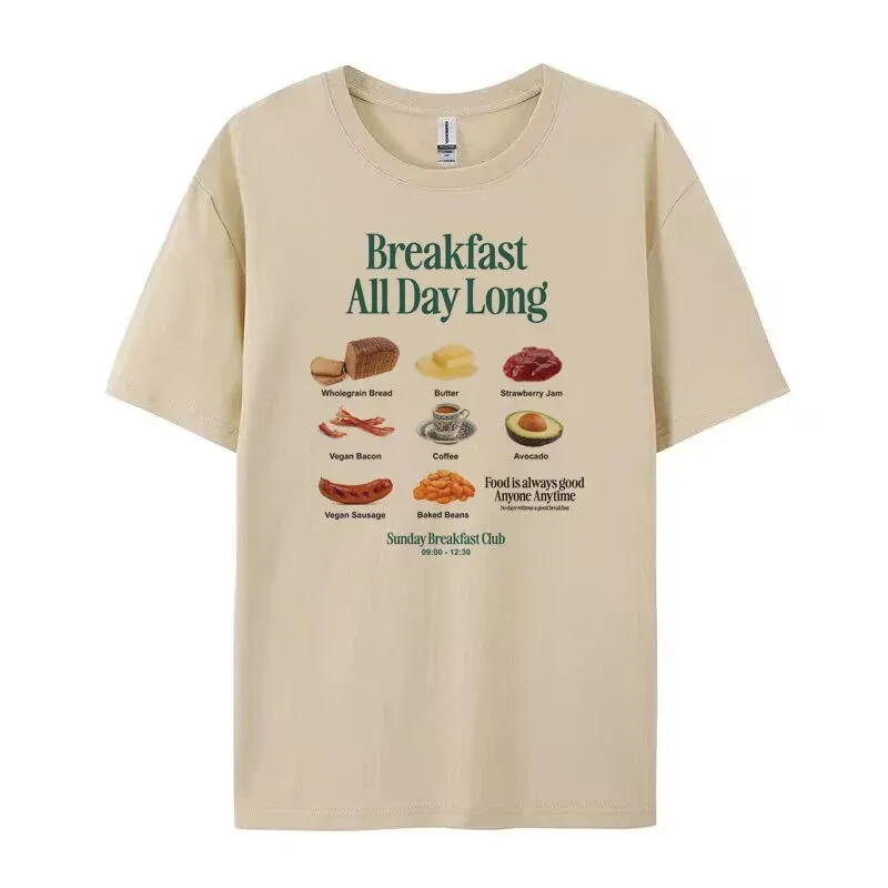 Breakfast Retro Stylish Graphic Tee