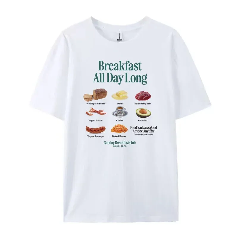 Breakfast Retro Stylish Graphic Tee