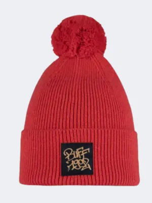 Buff Knitted Boys Lifestyle Beanie Deik Orange Red