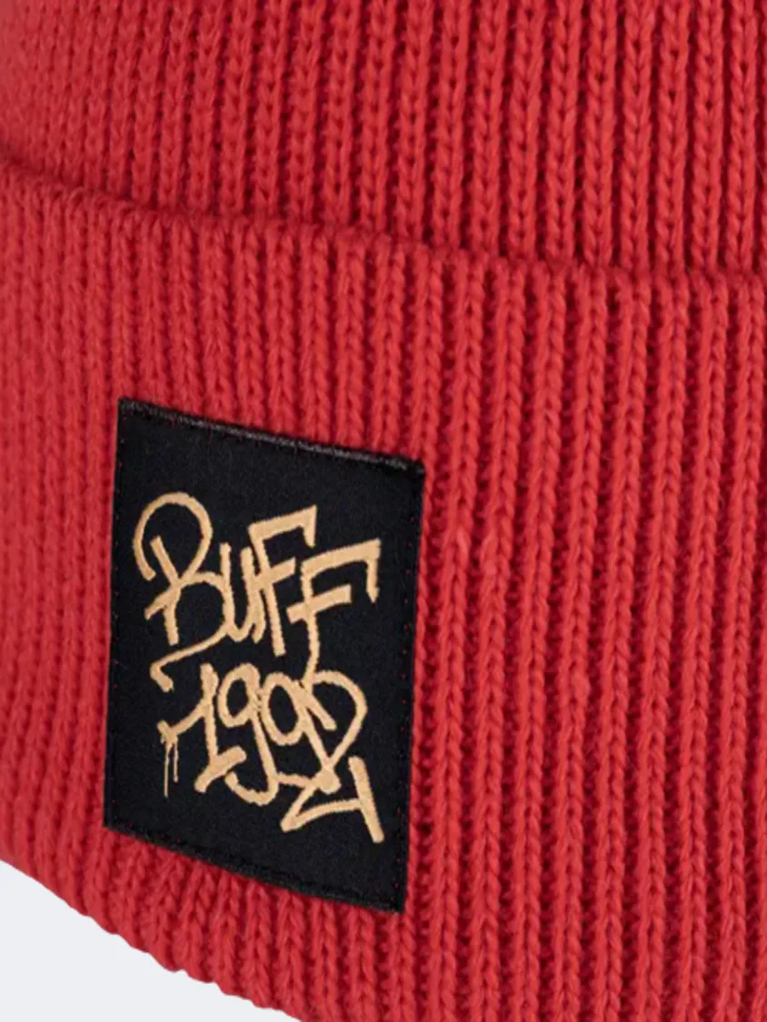 Buff Knitted Boys Lifestyle Beanie Deik Orange Red