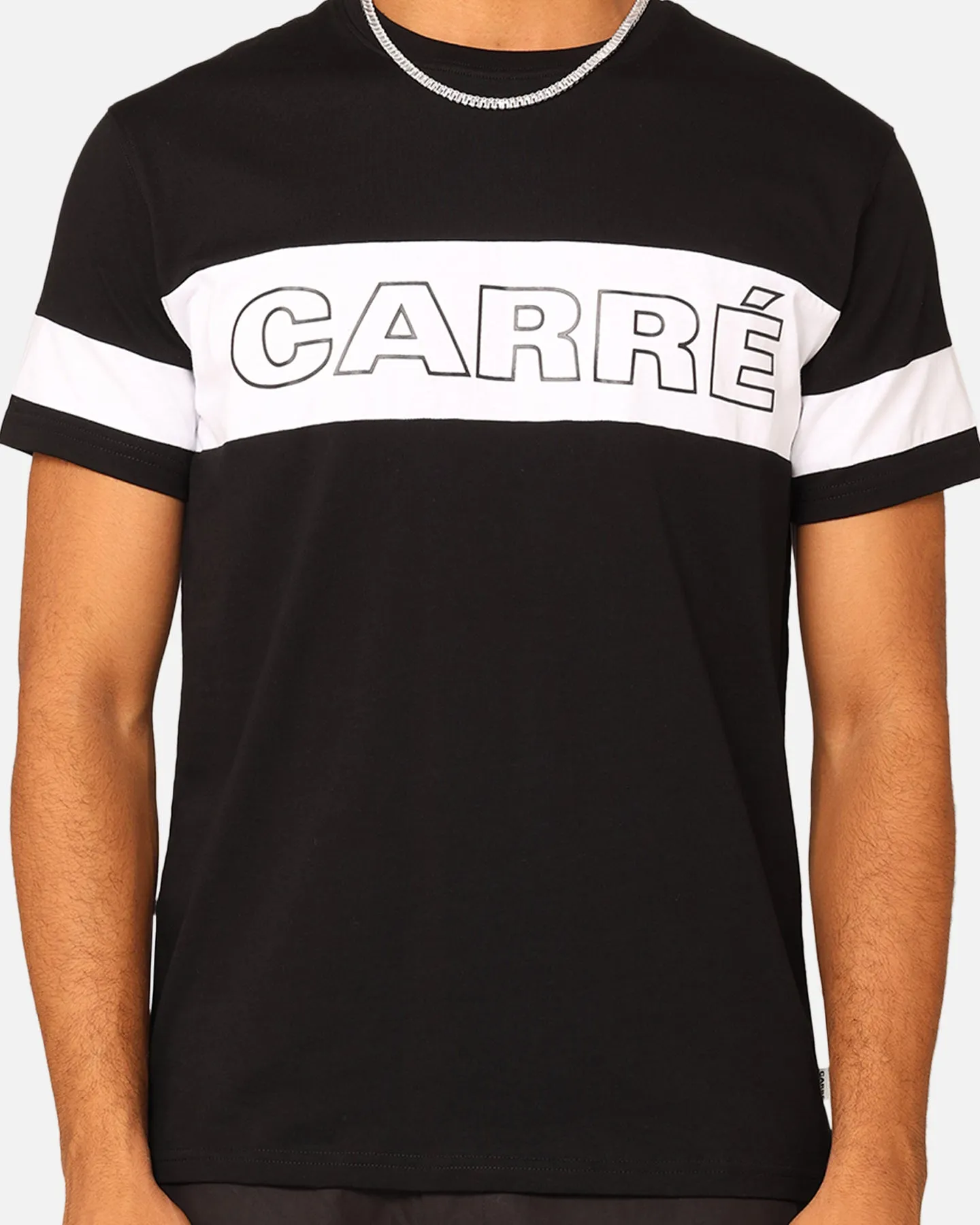 Carre Bars T-Shirt Black/White