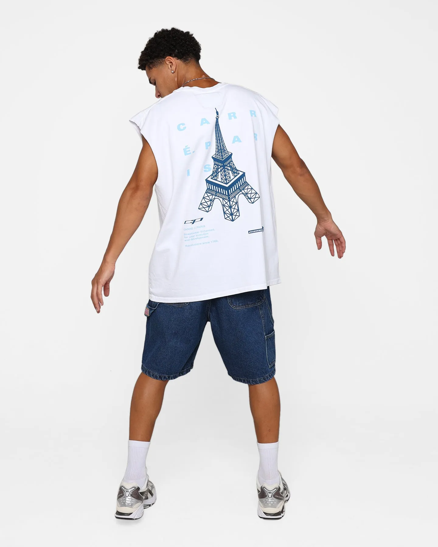 Carre Enhanced Muscle T-Shirt White