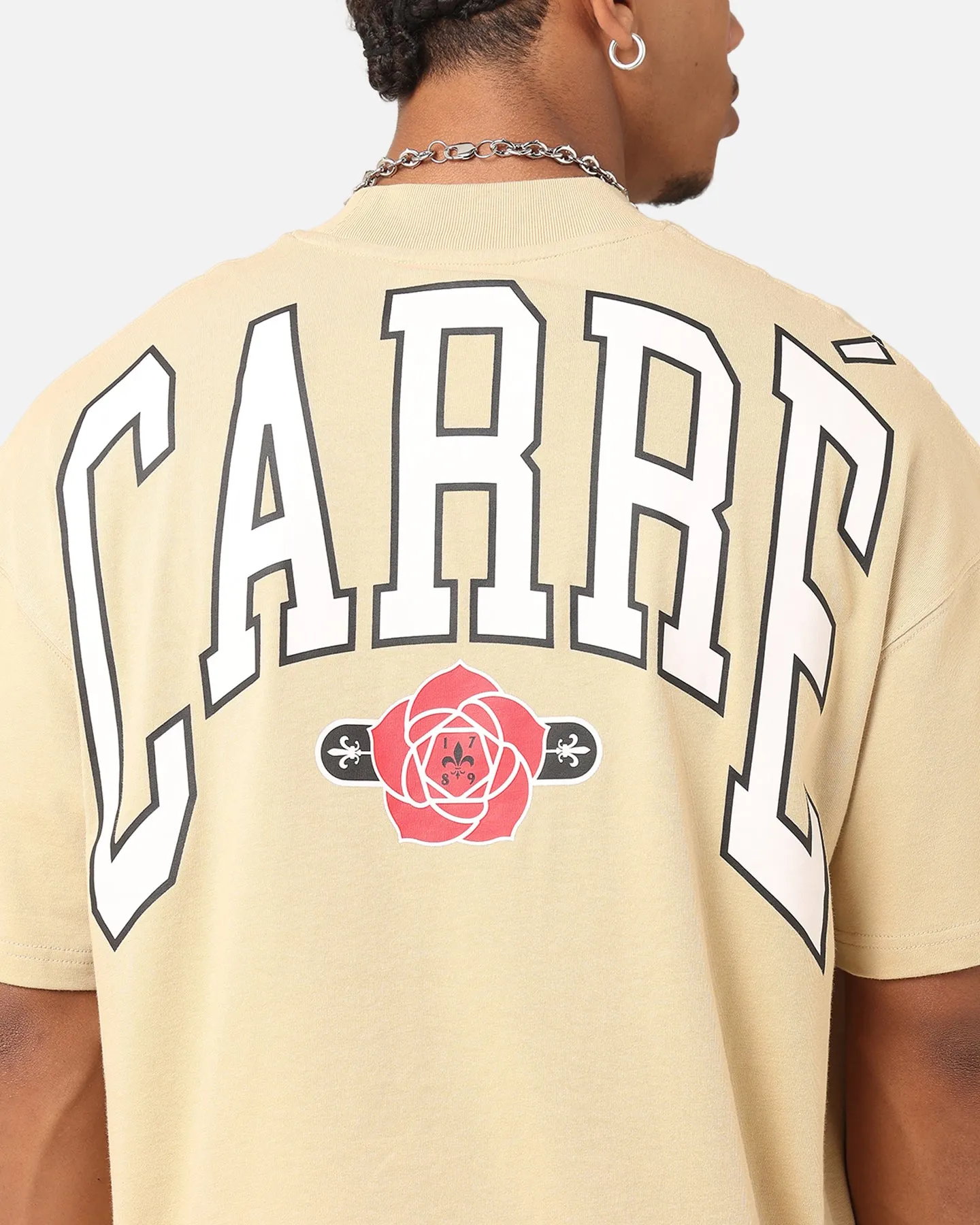 Carre Rose Oversized T-Shirt Stone