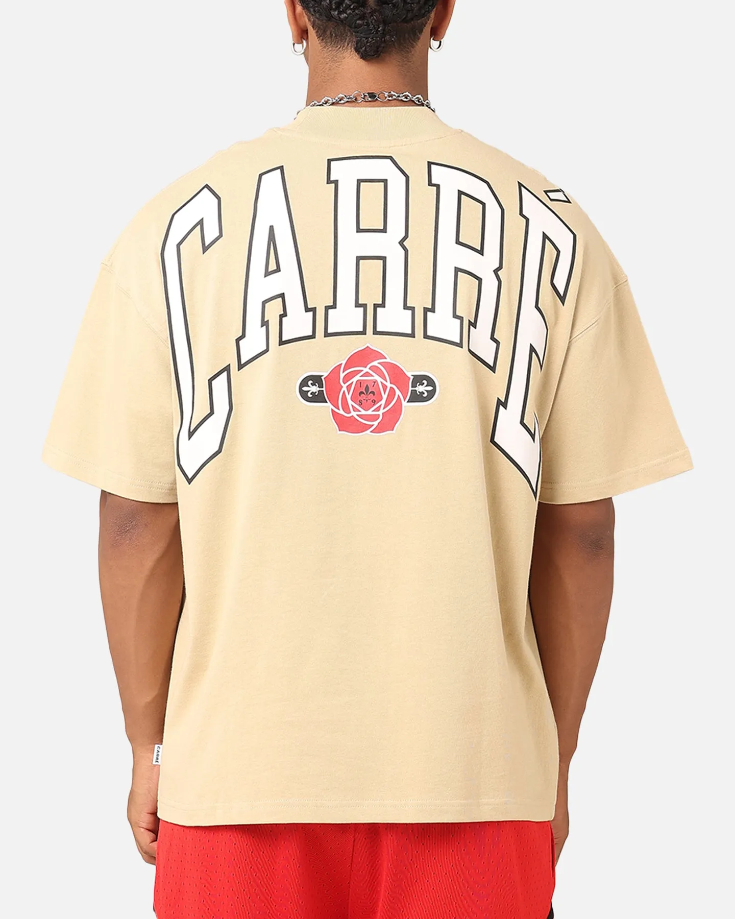 Carre Rose Oversized T-Shirt Stone