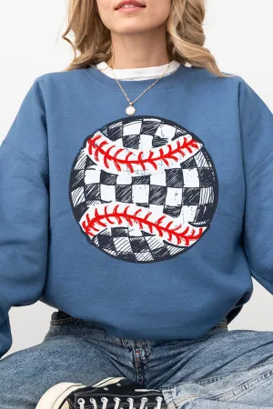 Checkerboard Pitch Heavy-weight Crew Sweatshirt