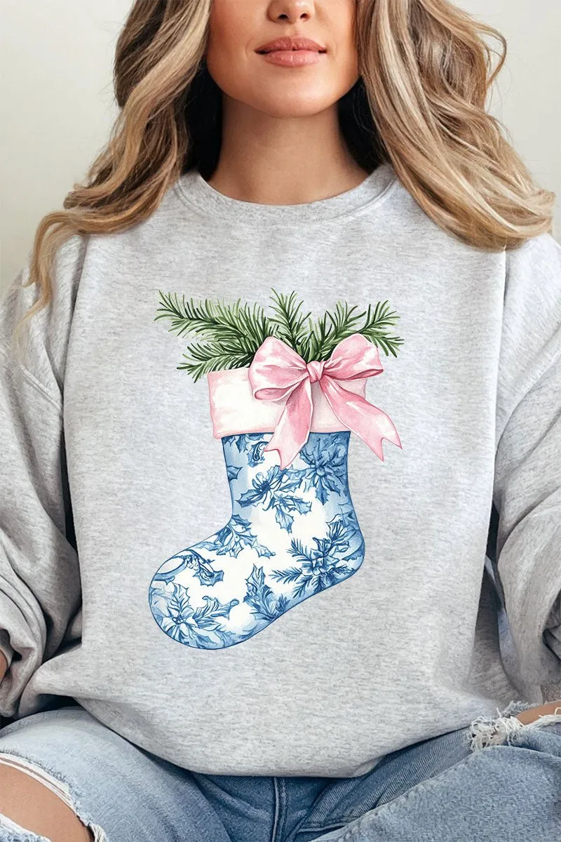 Chinoiserie Stocking Heavy-weight Crew Sweatshirt