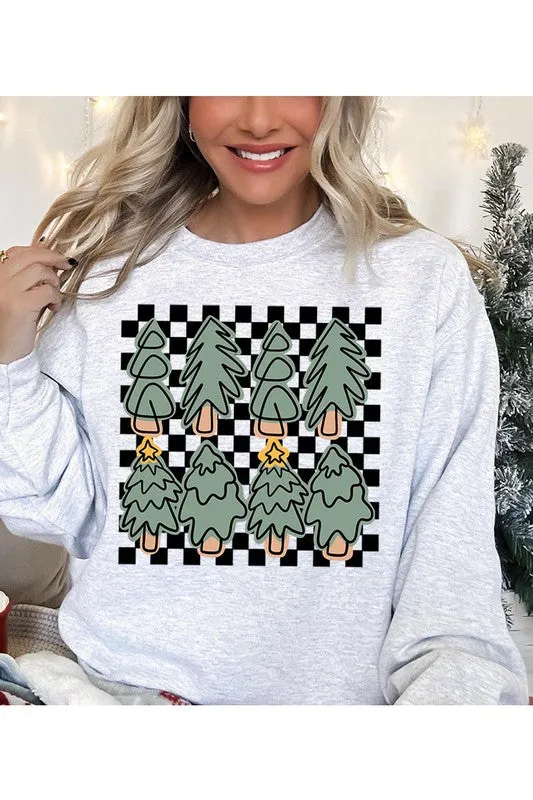 CHRISTMAS TREES UNISEX FLEECE SWEATSHIRT