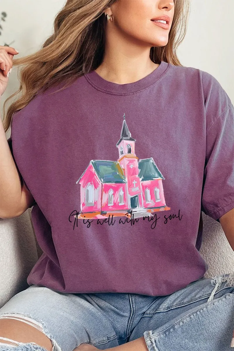 Church It Is Well Comfort Colors Adult Ring-Spun Cotton Tee