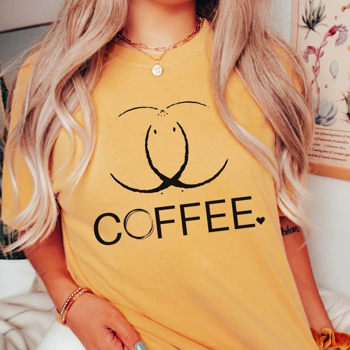 Coffee Rings Comfort Color Graphic Tee