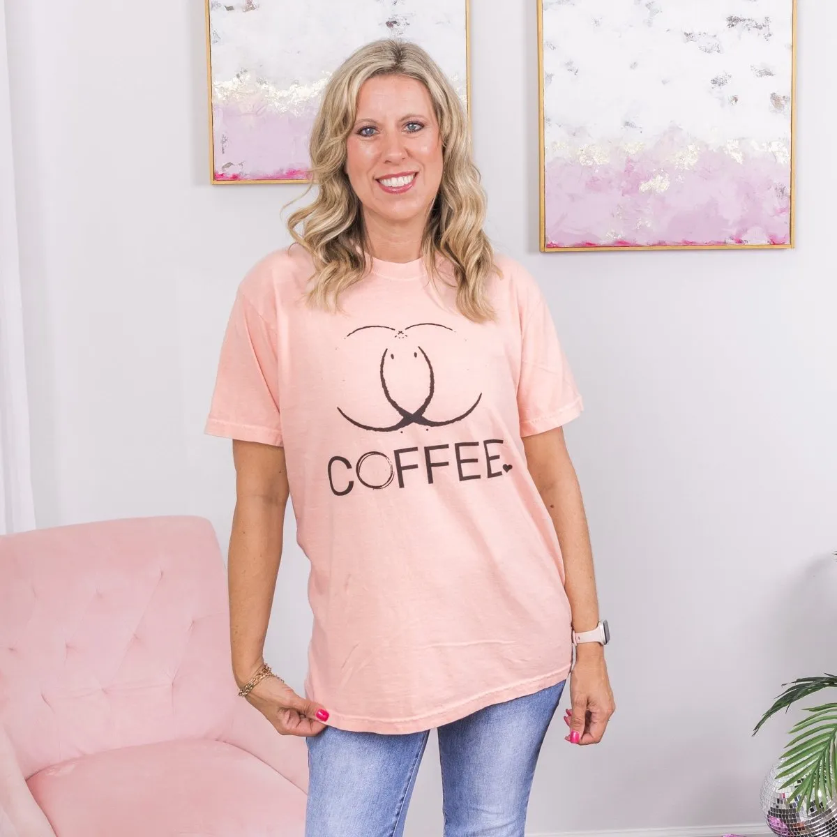 Coffee Rings Comfort Color Graphic Tee