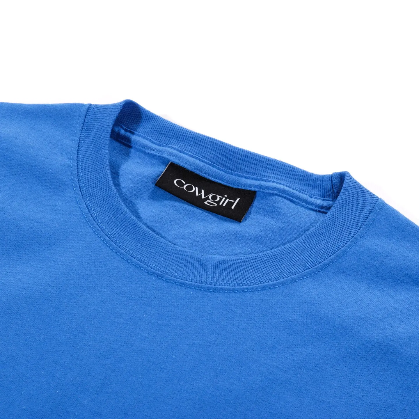 COWGIRL SCRIPT POCKET T ROYAL BLUE