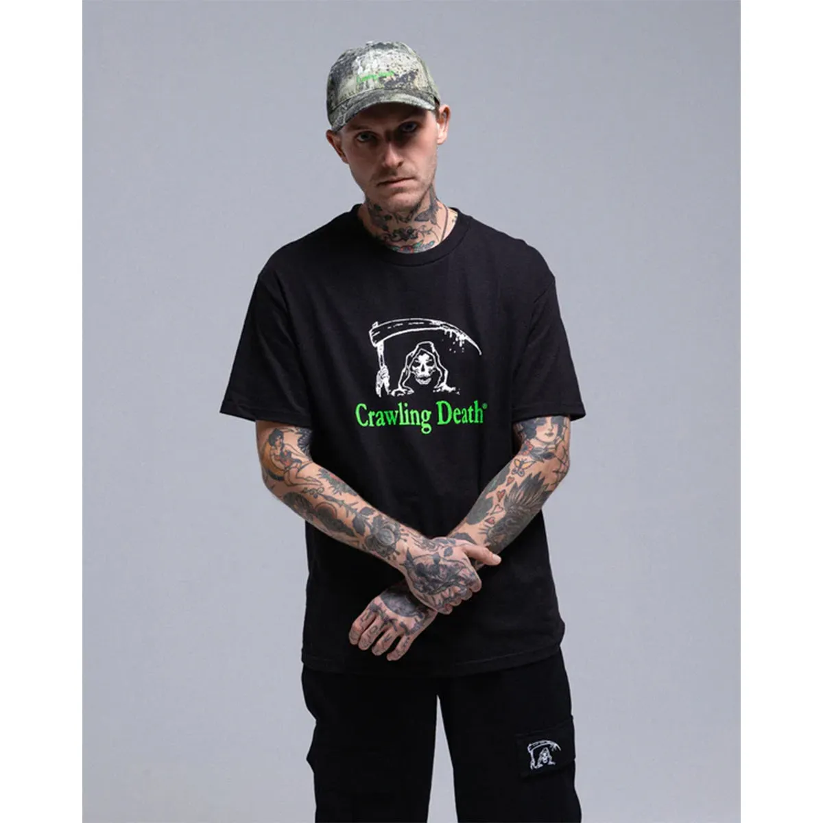 Crawling Death - Reaper Logo Tee Black