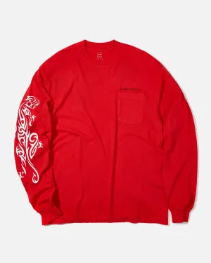 Crawling Panther L/S Tee - Tomato