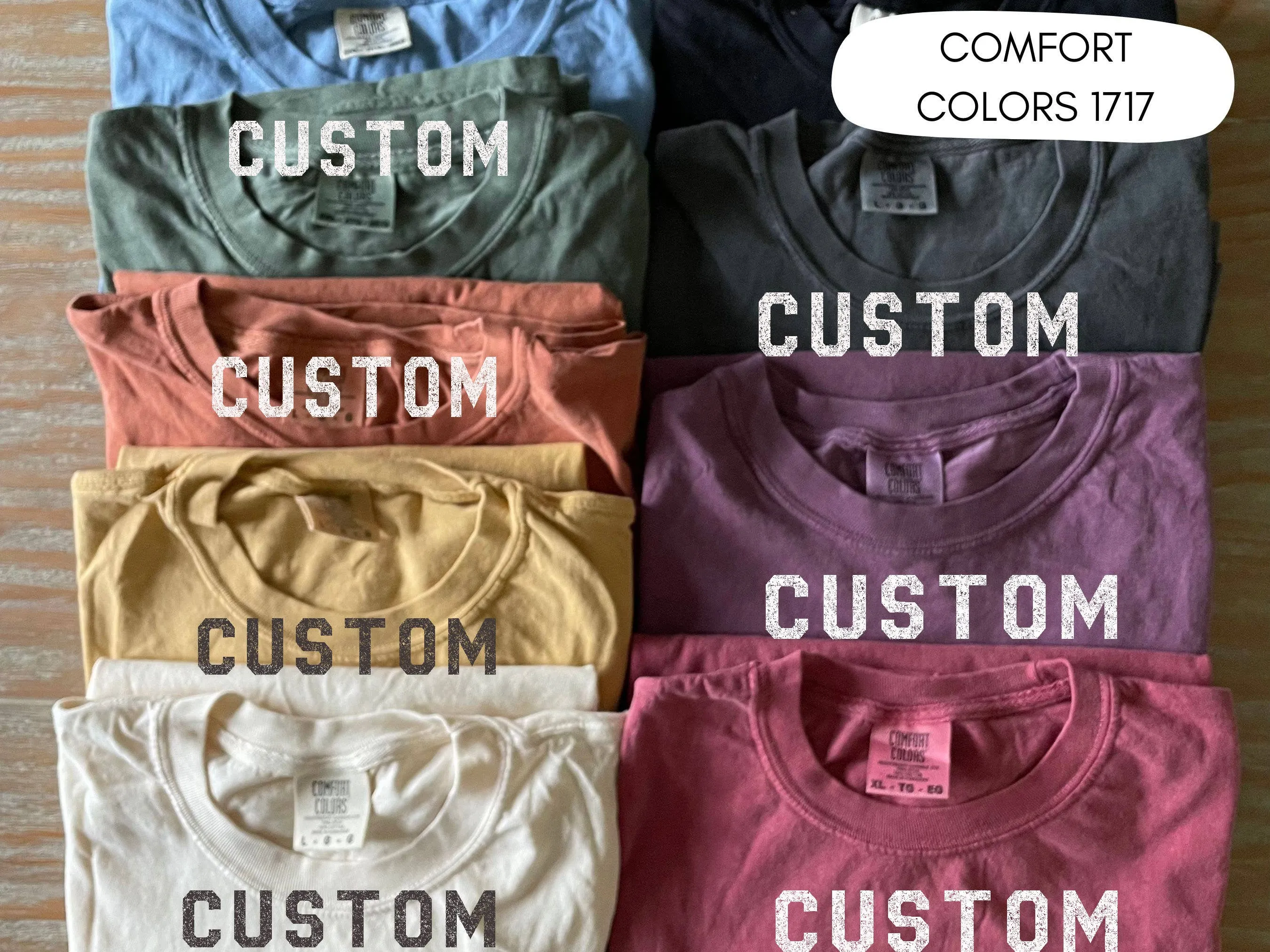 Custom Printed Comfort Color Tees / Small Business Owner