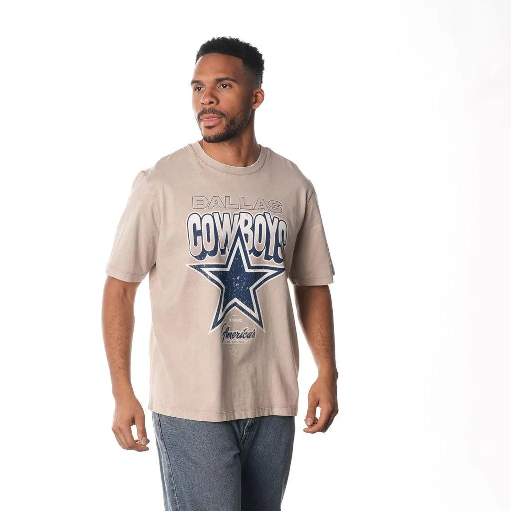 DALLAS COWBOYS GRAFFITI BAND TEE - CREAM