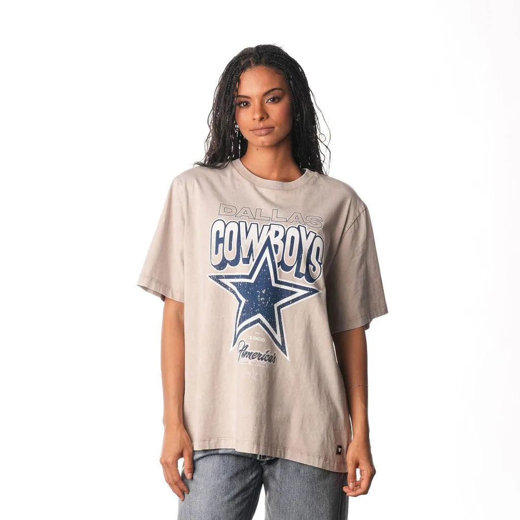 DALLAS COWBOYS GRAFFITI BAND TEE - CREAM