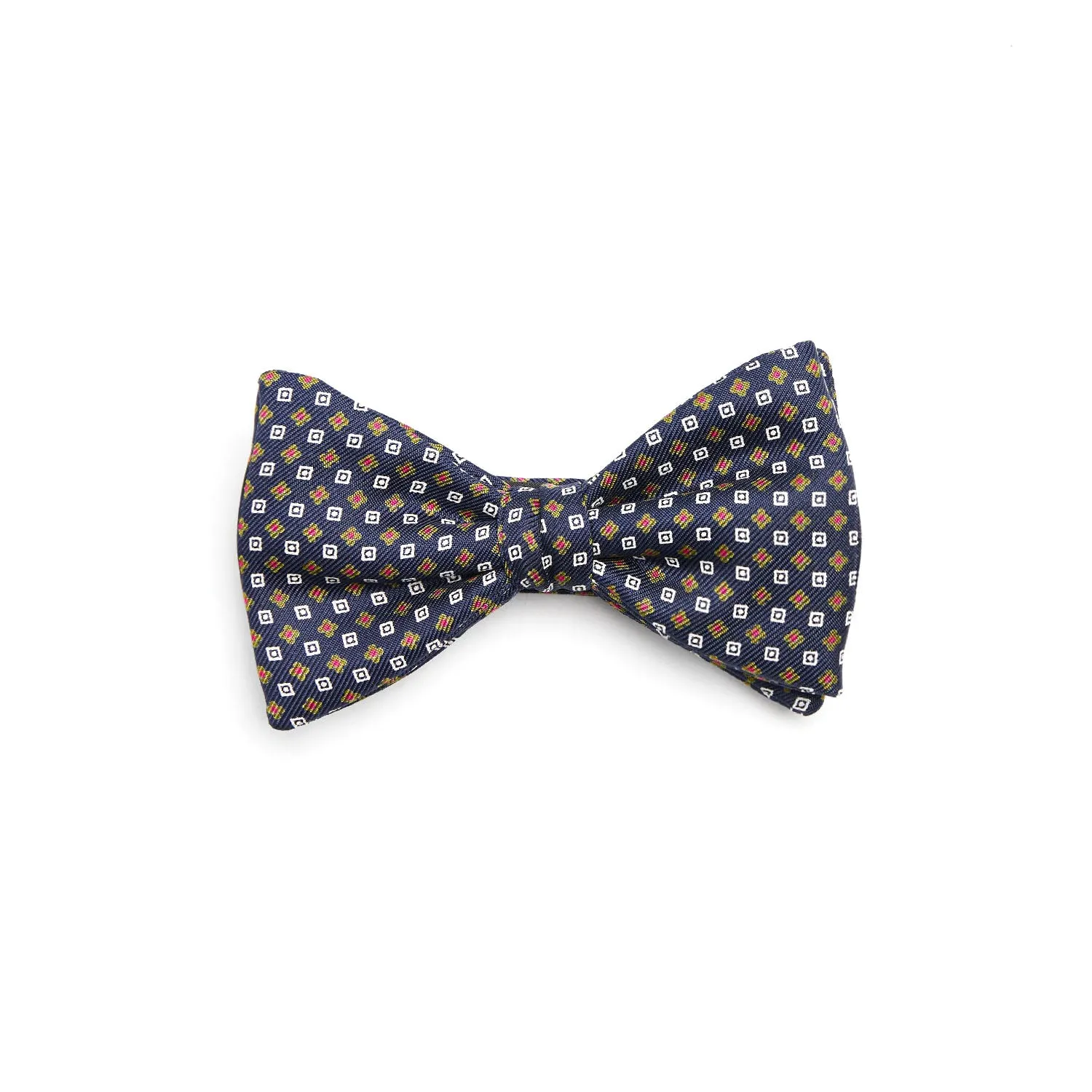 DARK BLUE PRE-KNOTTED SILK BOWTIE