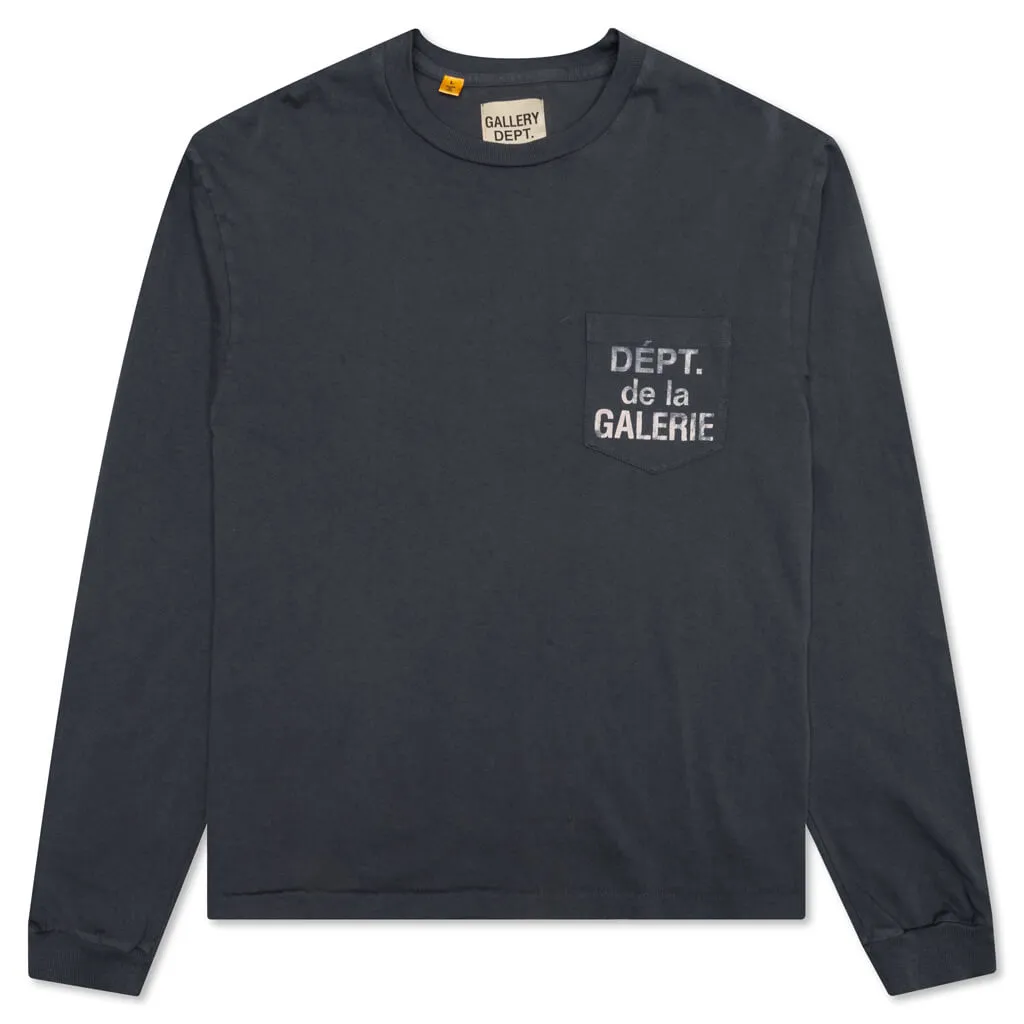 De La Galerie L/S Pocket Tee - Black