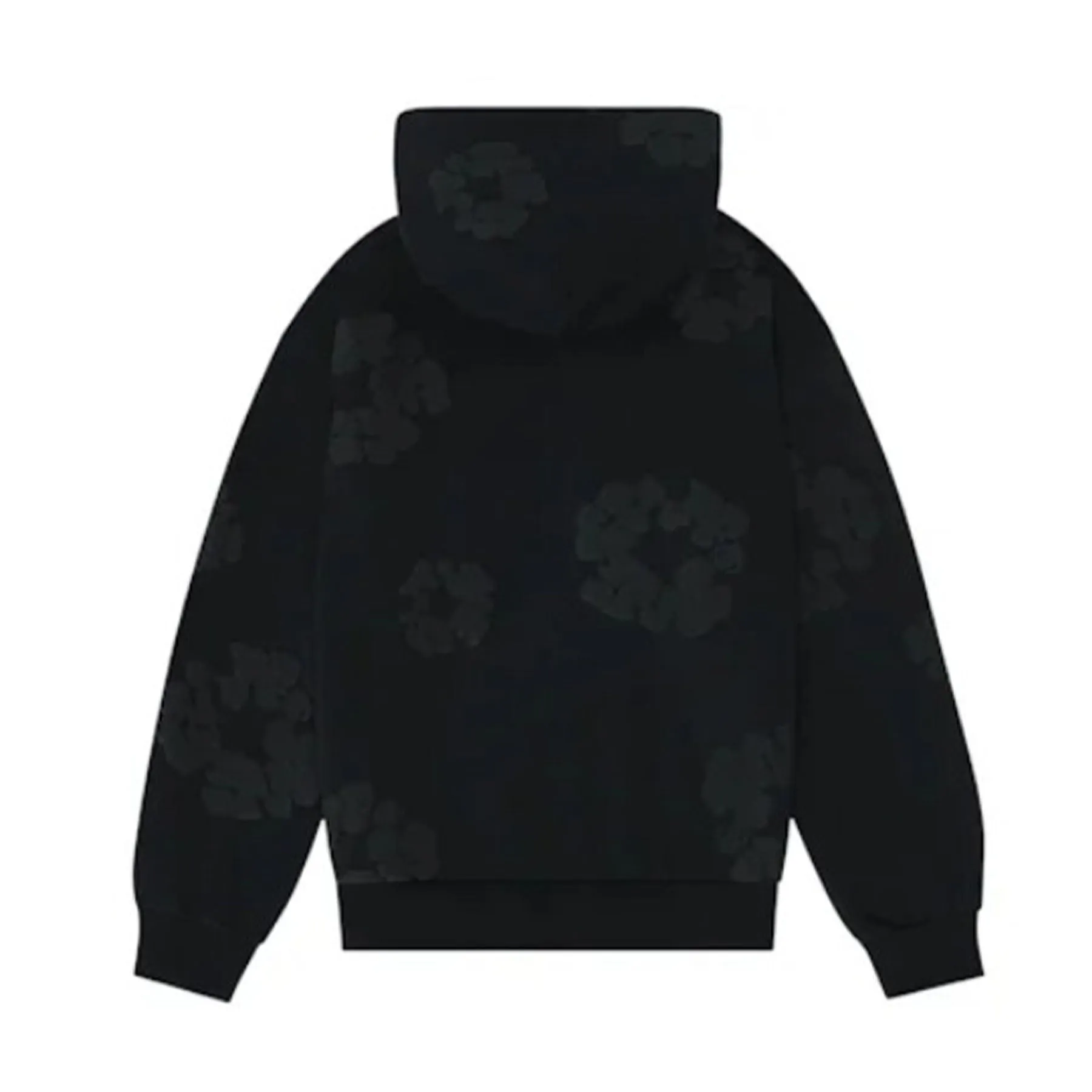 Denim Tears The Cotton Wreath Hooded Sweatshirt 'Black Monochrome'