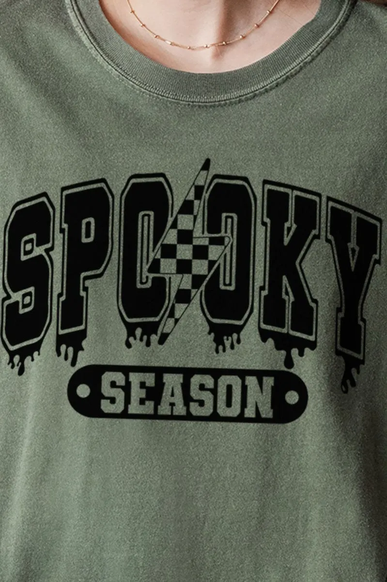 Drippy Spooky Season Comfort Colors Adult Ring-Spun Cotton Tee