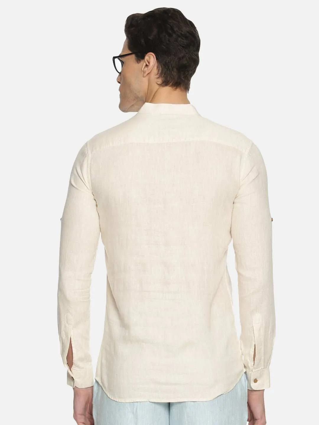 Ecentric Off White Colour Hemp Short Kurta