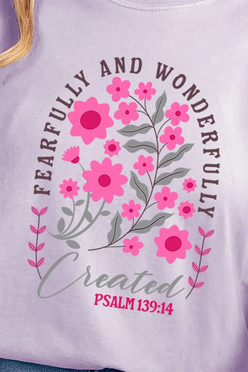 Fearfully And Wonderfully Created Comfort Colors Adult Ring-Spun Cotton Tee