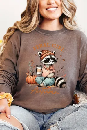 Feral Girl Autumn Comfort Colors Heavyweight Long Sleeve T-Shirt