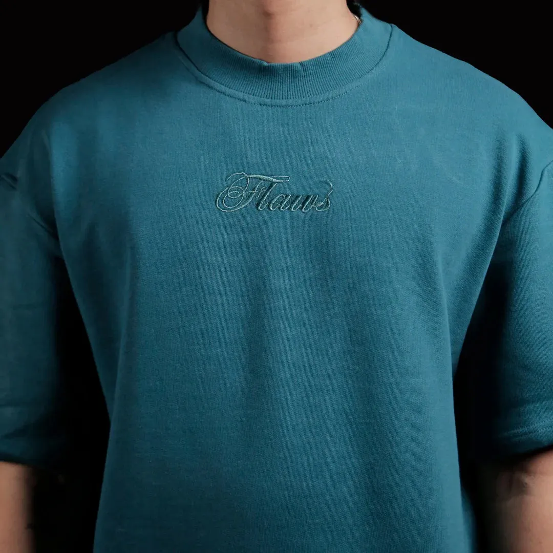 Flaws Young Money Club Oversize Tee - Sea Green