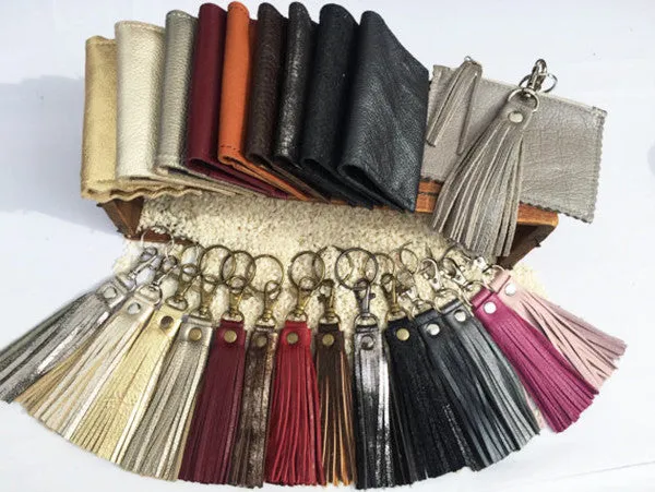 Fringe Tassel Key Chain Gold