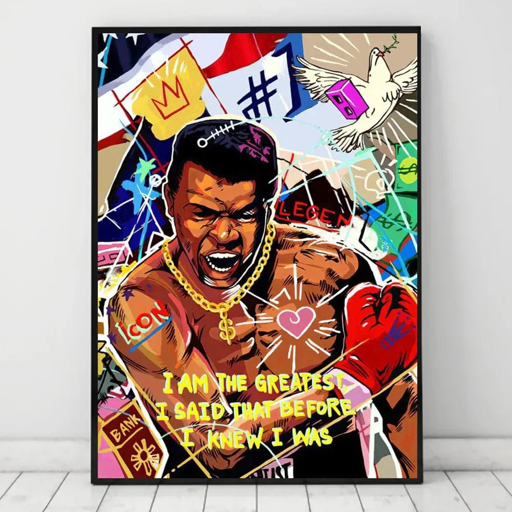 Gangster Street Pop Art Graffiti Abstract Canvas Artwork Prints