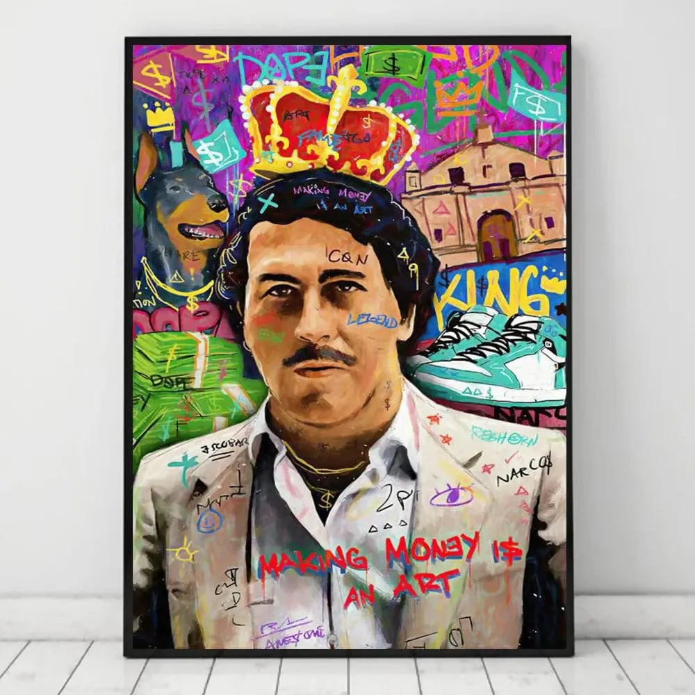 Gangster Street Pop Art Graffiti Abstract Canvas Artwork Prints