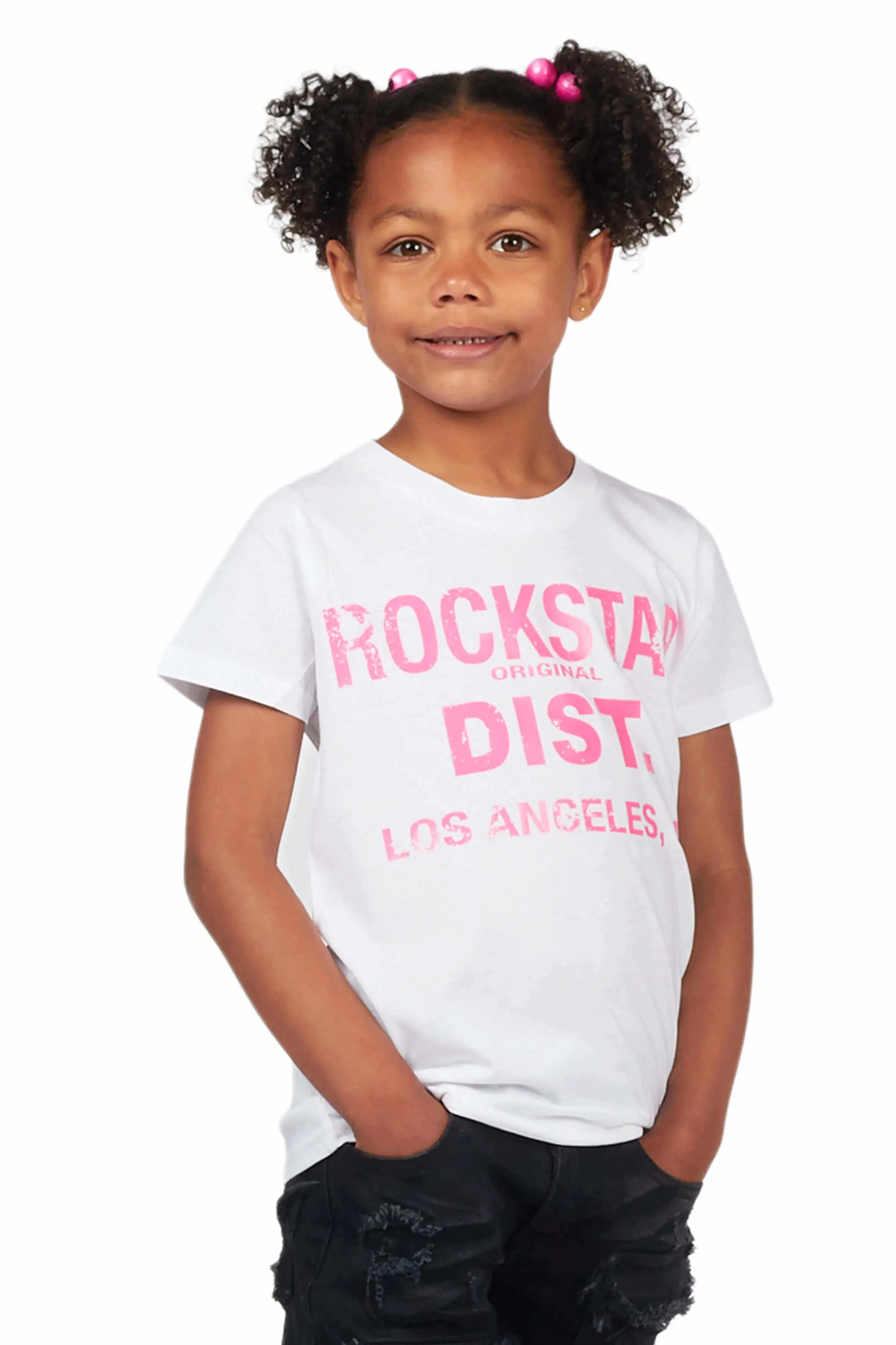 Girls Janny White Graphic T-Shirt