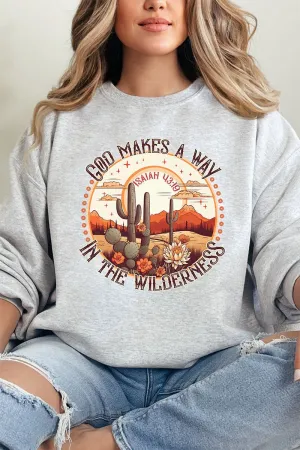 God Makes A Way Heavy-weight Crew Sweatshirt