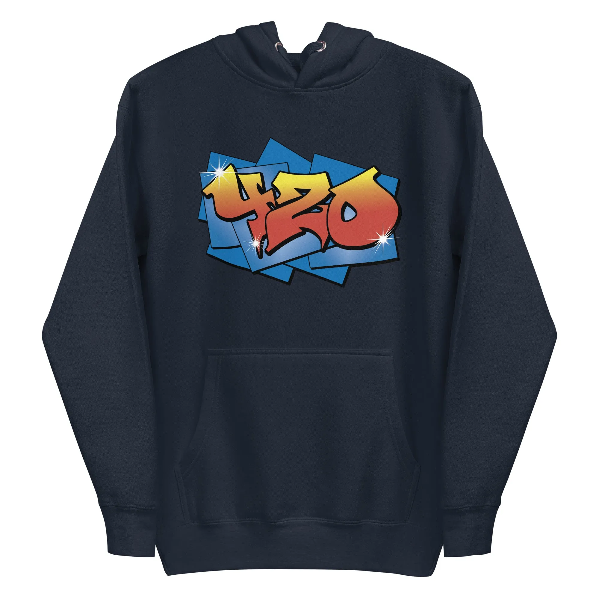 Graffiti 420 Hoodie | Urban Cannabis Hoodie | Street Art Weed Fashion