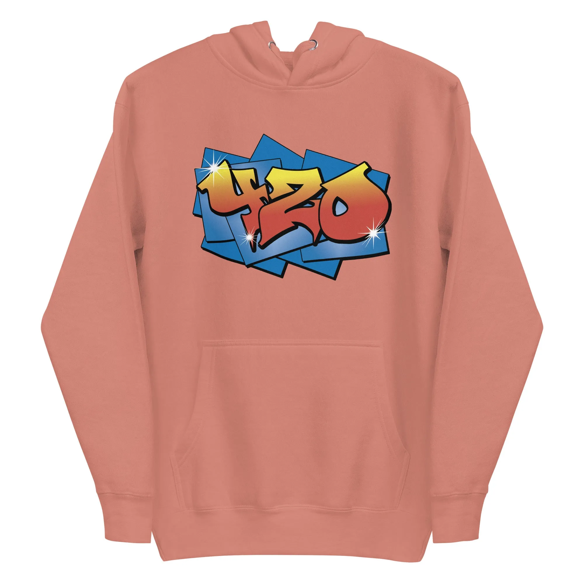 Graffiti 420 Hoodie | Urban Cannabis Hoodie | Street Art Weed Fashion