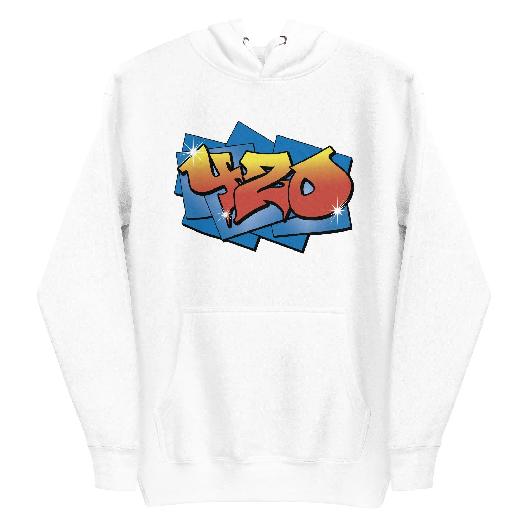 Graffiti 420 Hoodie | Urban Cannabis Hoodie | Street Art Weed Fashion