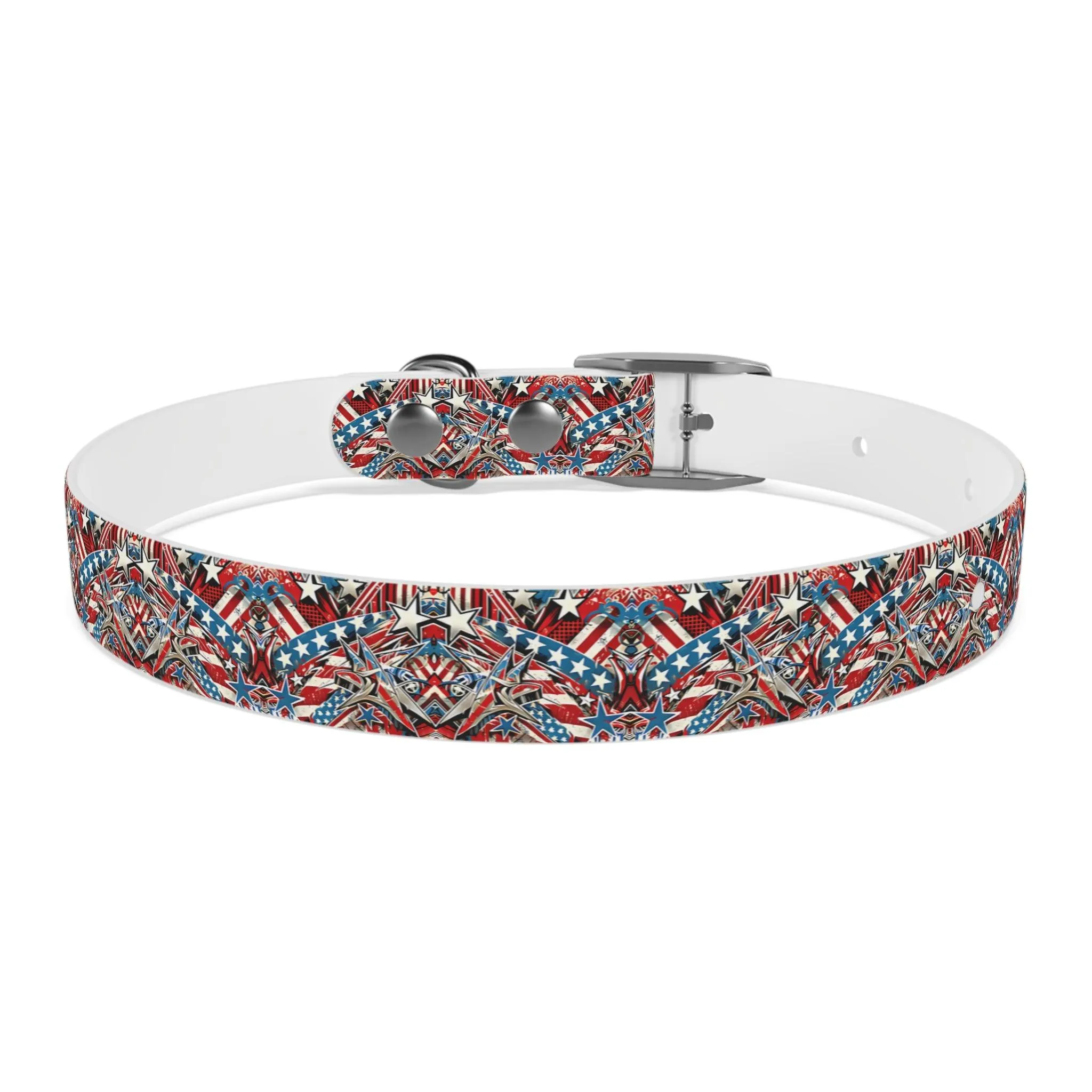 Graffiti Art Americana Dog Collar