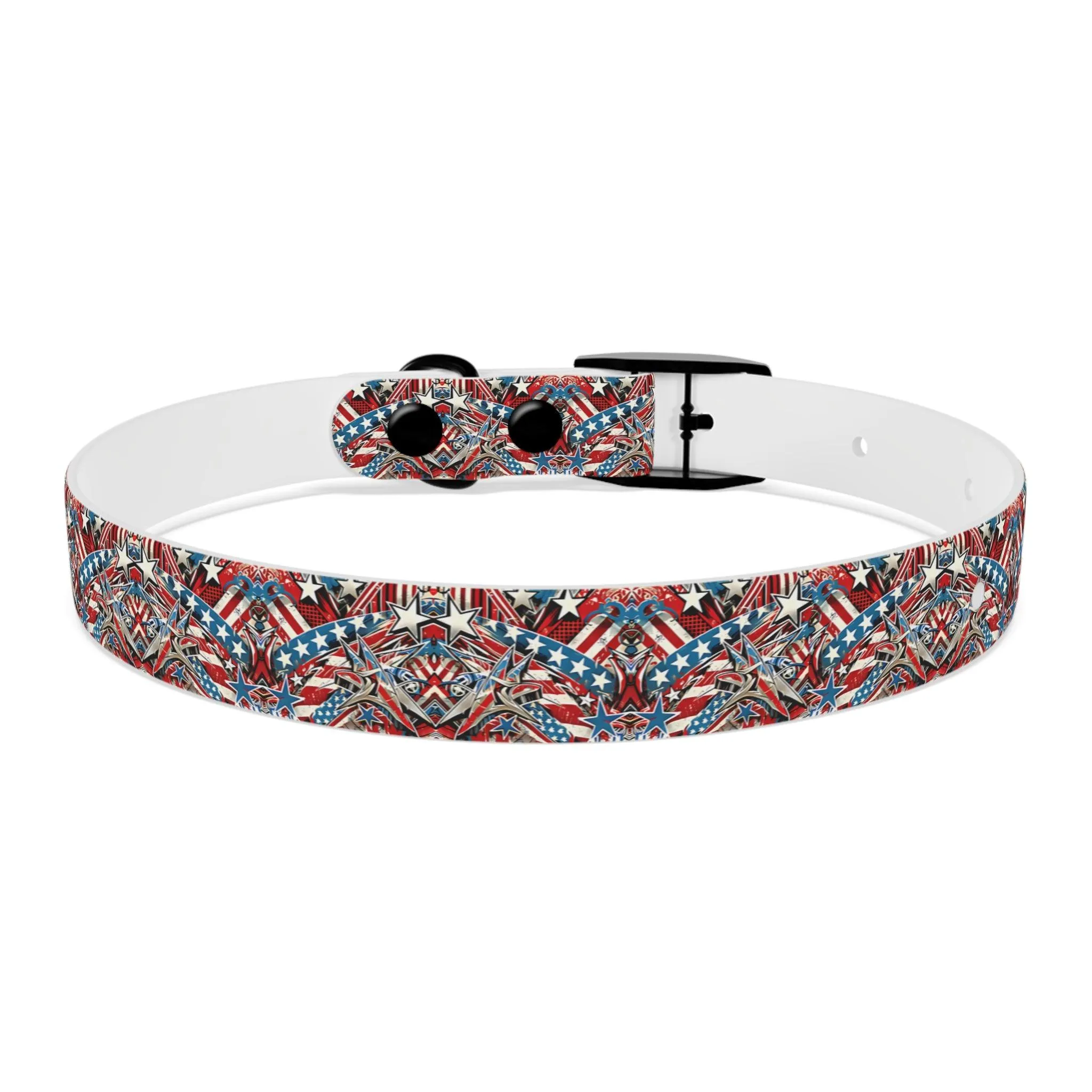 Graffiti Art Americana Dog Collar