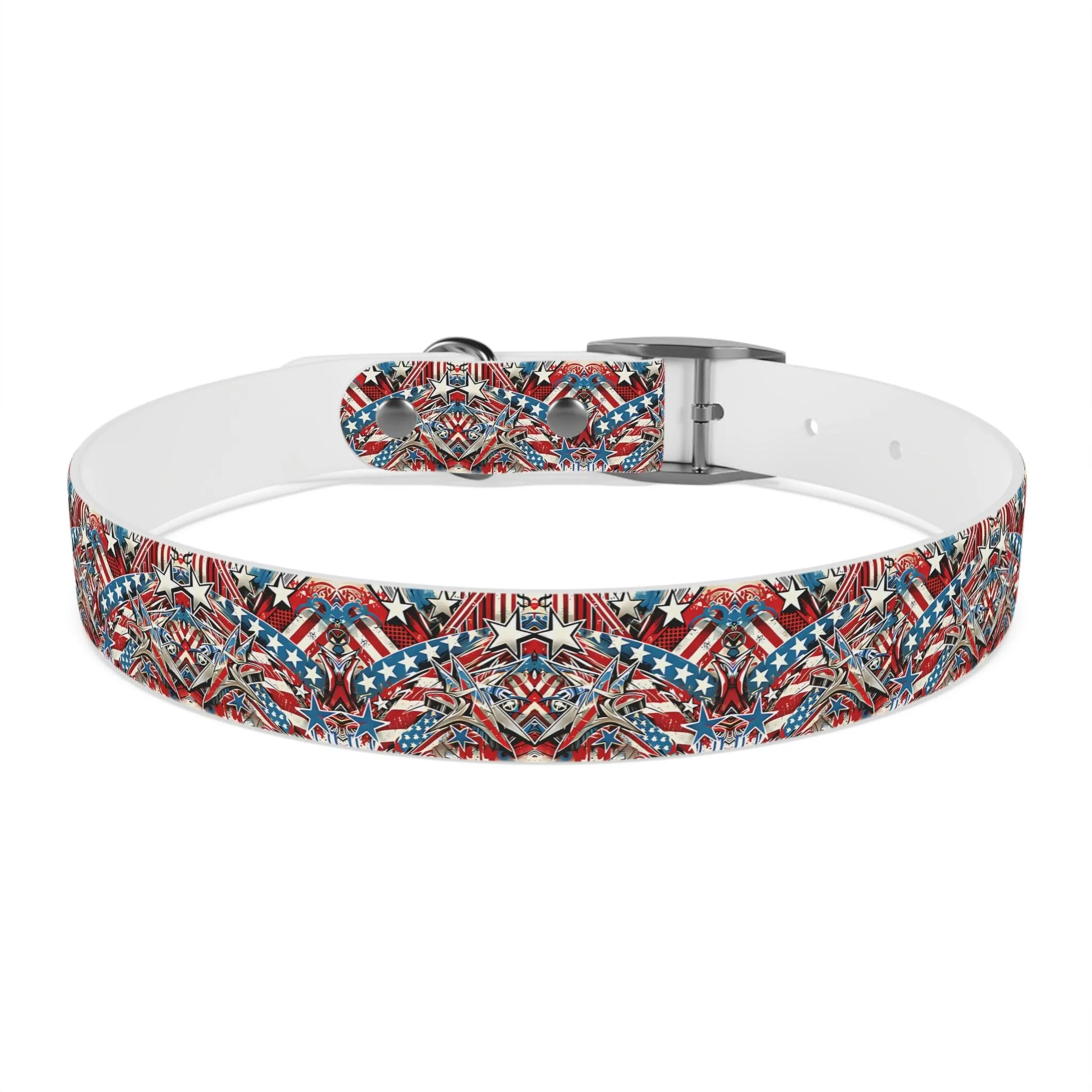 Graffiti Art Americana Dog Collar