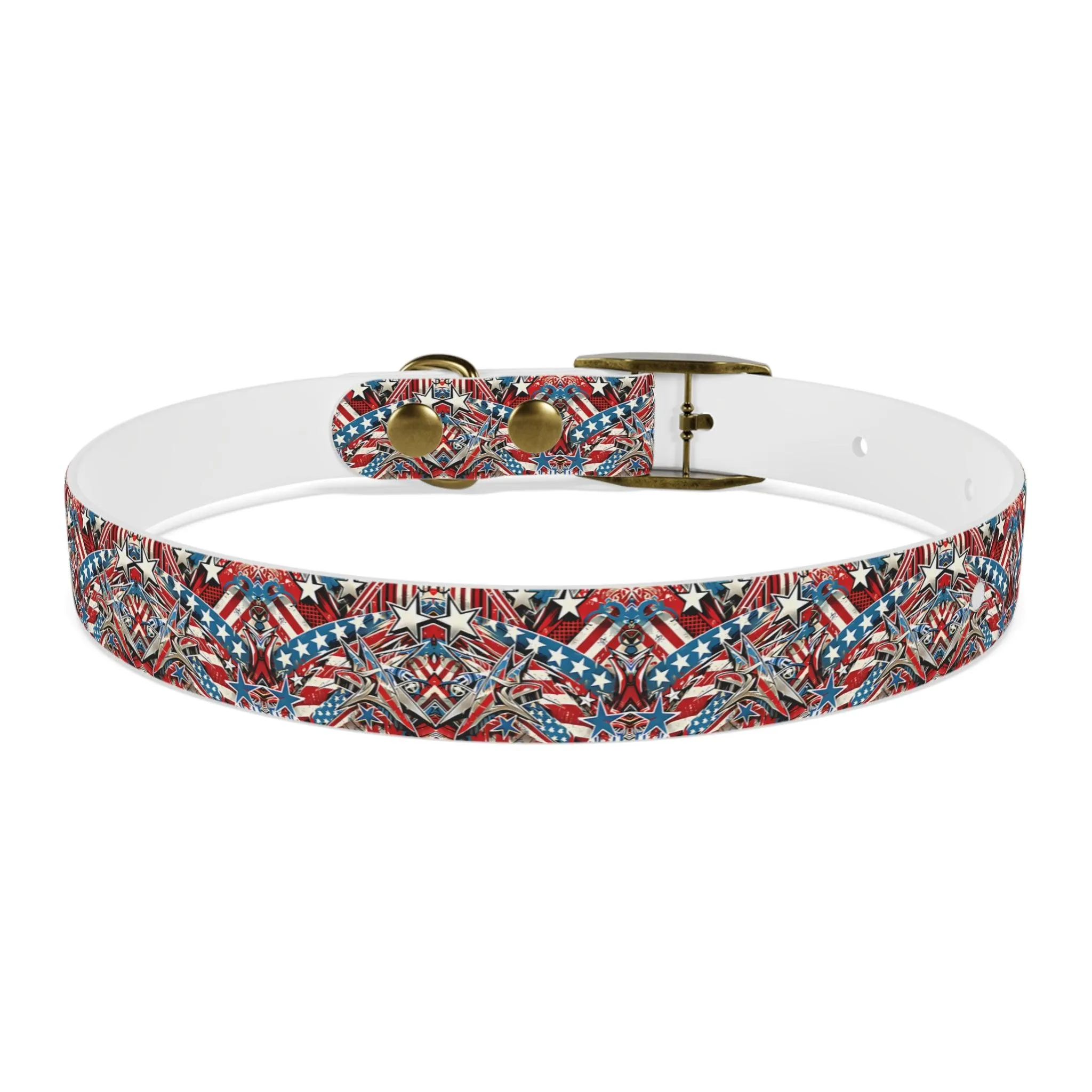 Graffiti Art Americana Dog Collar